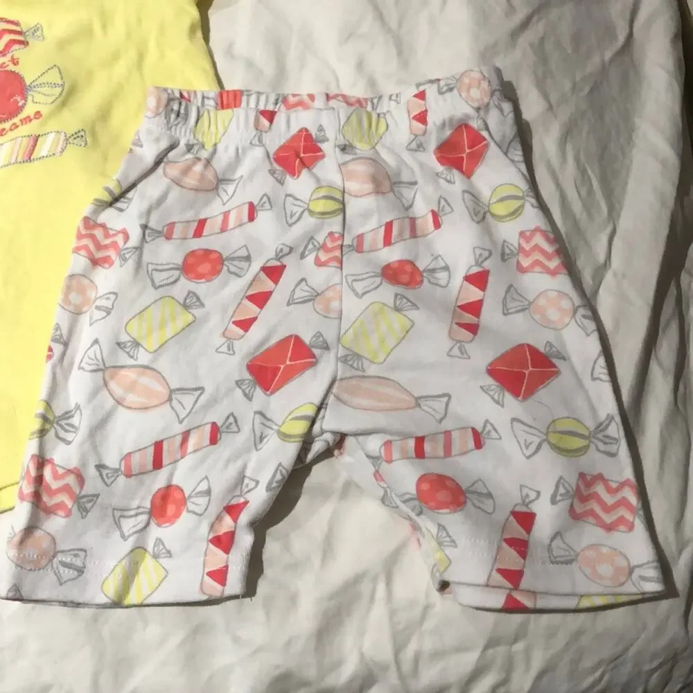 Gymboree 3t yellow candy pjs sweet dreams nwot